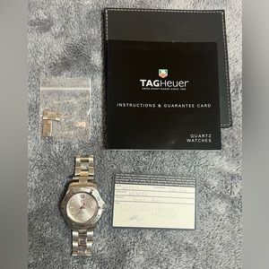 Tag Heuer Aquaracer WAF1112 300M Stainless Steel Silver Dial Watch